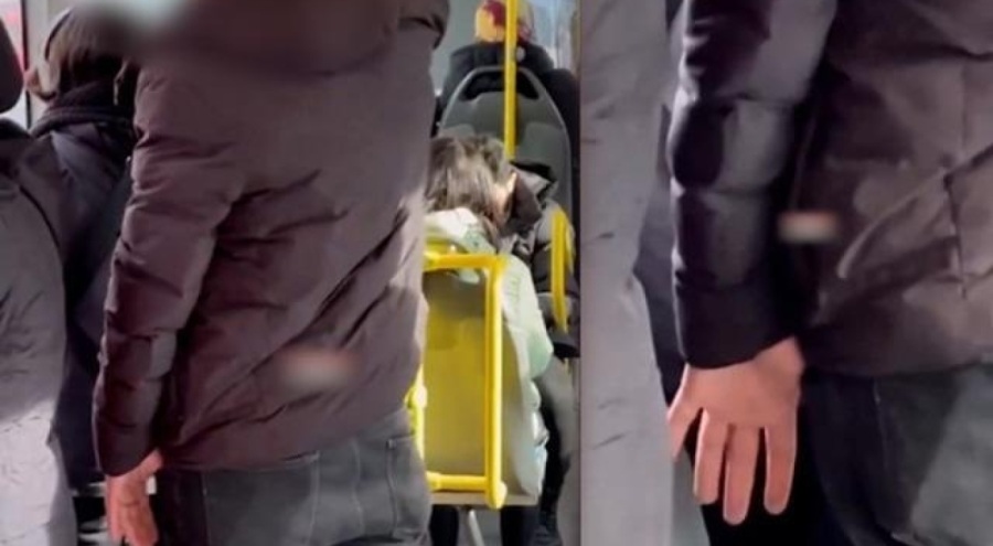 Metrobüste kadını dakikalarca taciz etti!