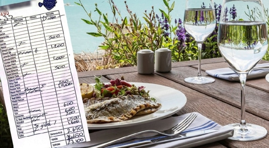 Balık restoranında gelen 27 bin liralık hesap şaşırttı!