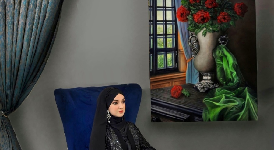 Maliyeci ressam eserleriyle hayran bırakıyor