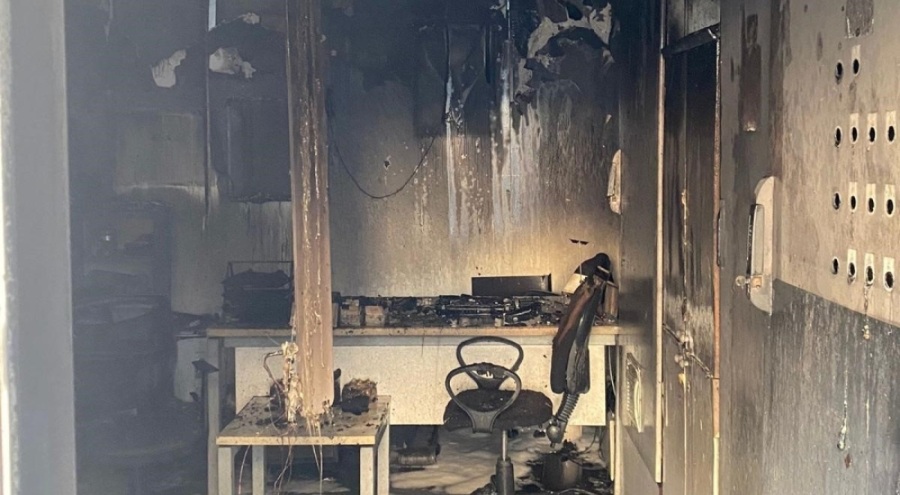 Üretim tesisinde yangın çıktı!