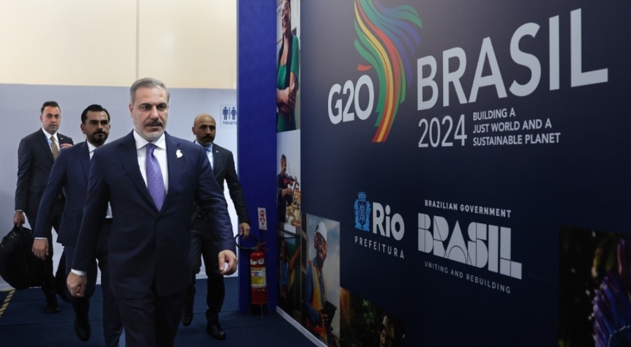 Bakan Fidan G20'de "Gazze'de ateşkes ve iki devletli çözüm" vurgusu yaptı