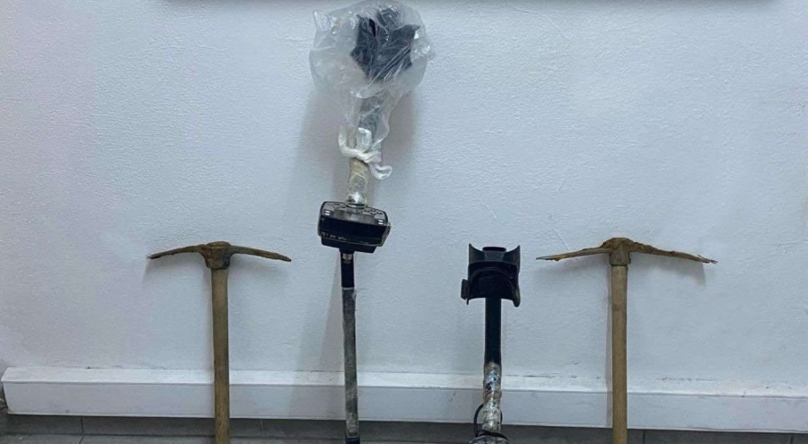 Kaçak kazıya suçüstü yapıldı