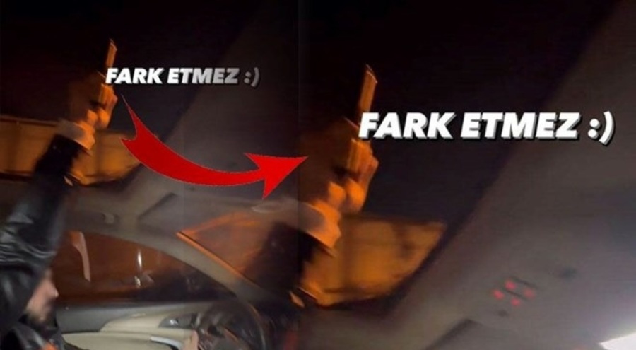 Trafikte snrooflu maganda dehşet saçtı!