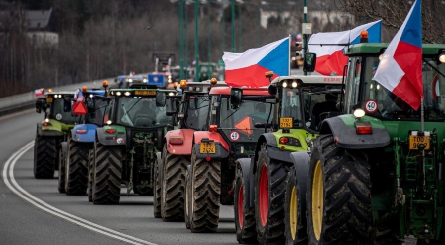 Çekya'da çiftçilerden AB'nin tarım politikalarına protesto