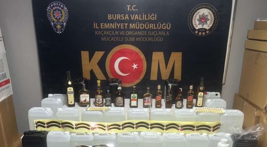 Bursa'da sahte içki operasyonu!
