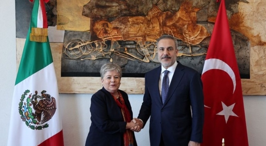 Bakan Fidan, Meksikalı mevkidaşı Ibarra ile bir araya geldi