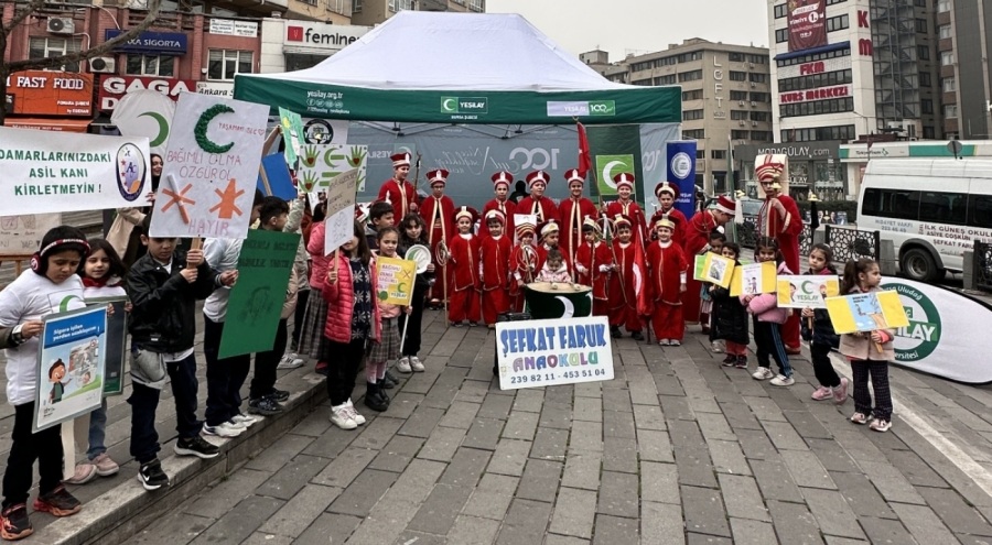 Bursa Yeşilay Şubesi bağımlılıkları bırak çağrısında bulundu