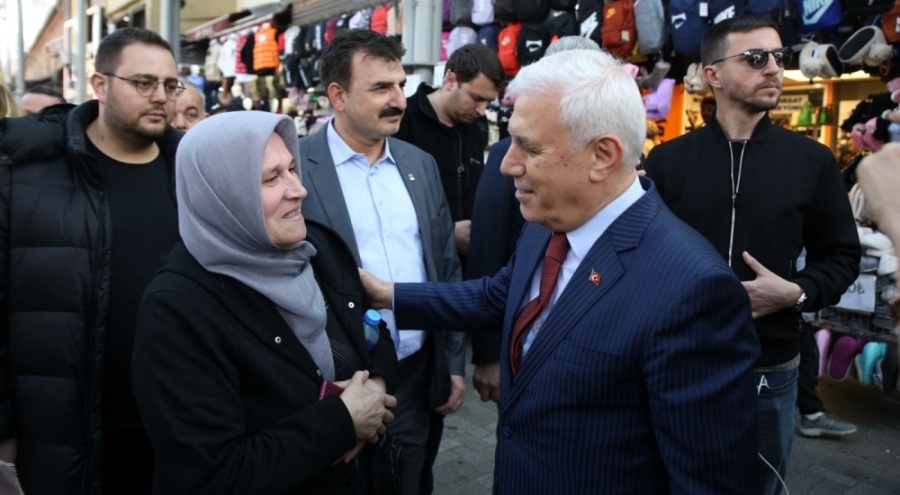 Bursa Büyükşehir Belediye Başkan Adayı Bozbey: "Bıçakçılar Çarşısı'nı esnafımızla değiştireceğiz"