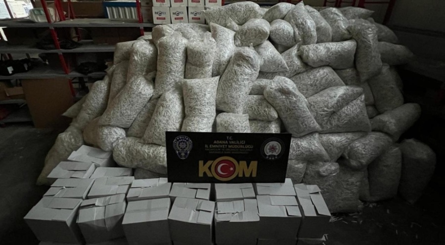 Adana'da 41 milyon 407 bin makaron ele geçirildi