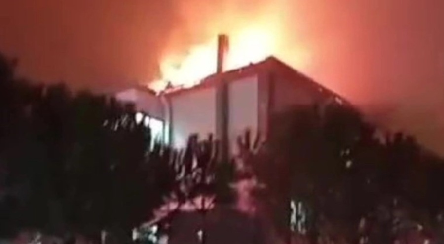 Lojmanda çıkan yangın korkuya neden oldu!