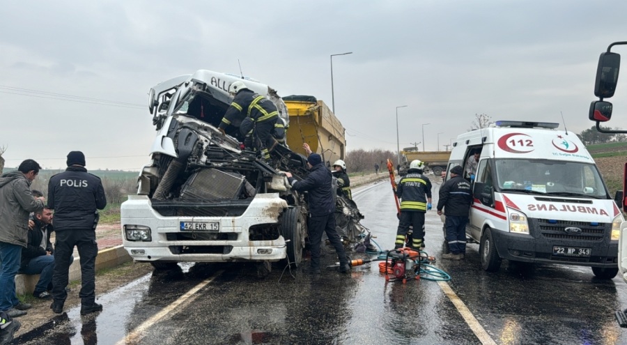 Hafriyat kamyonlarının kazası can aldı!