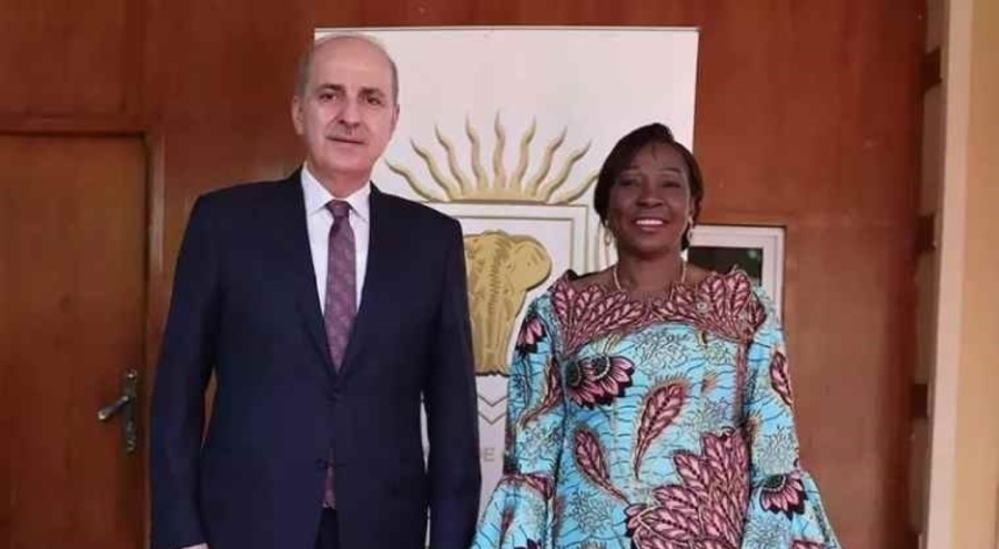 Numan Kurtulmuş, Fildişi Sahili Senato Başkanı Camara ile görüştü