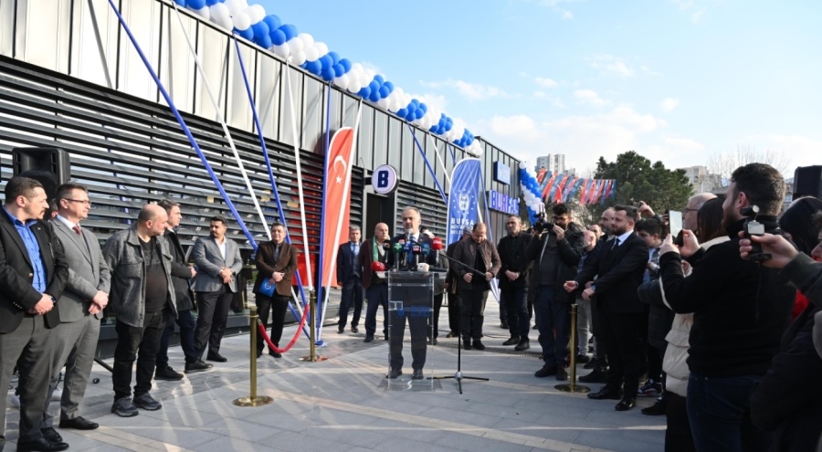 Bursa'da Burfaş Kafe Kent Meydanı'nda açıldı