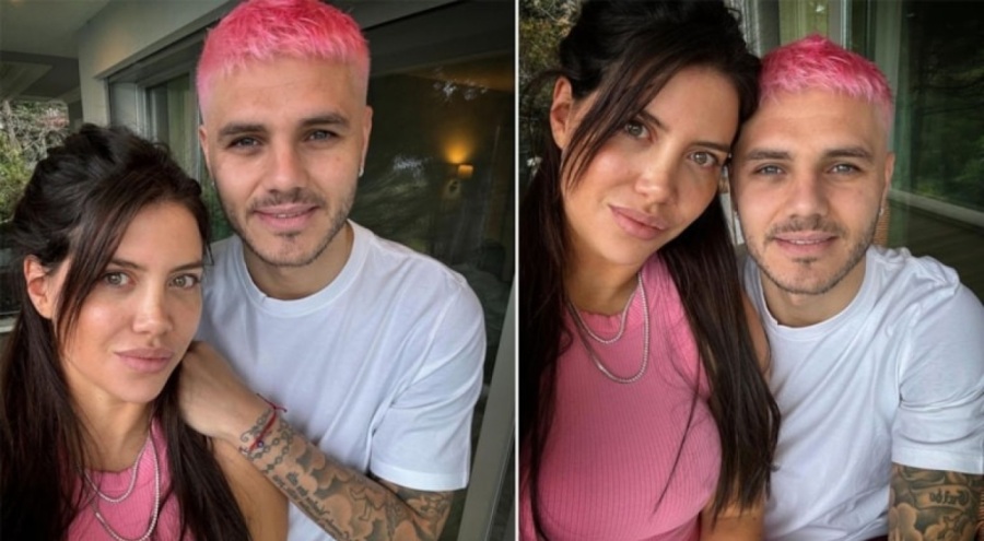 Mauro Icardi saç rengini pembe yaptı