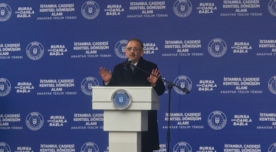 Bakan Özhaseki: "Bursa için, Marmara için acil durum butonuna bastık"