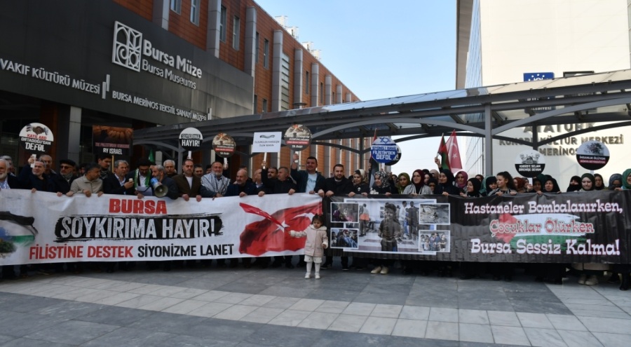 Bursa'da Gönüllü Kuruluşlar Platformundan Gazze'ye destek açıklaması!