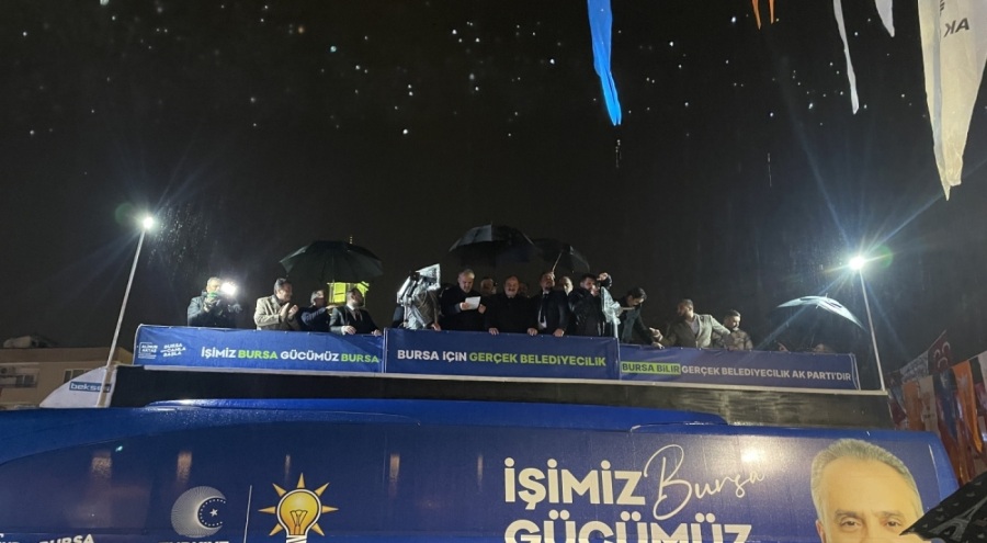 Mustafa Varank, Bursa'da nokta mitinginde konuştu