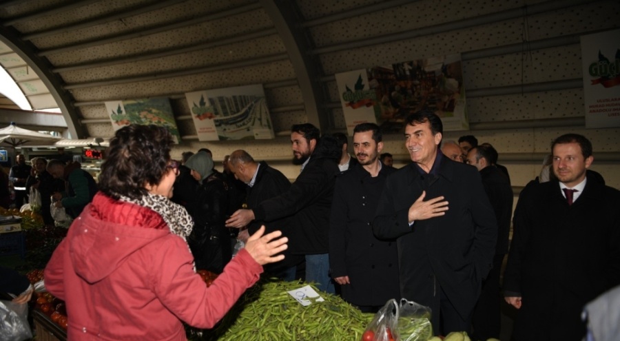 Osmangazi Belediye Başkanı Dündar, Çarşamba Pazar Park'ını ziyaret etti