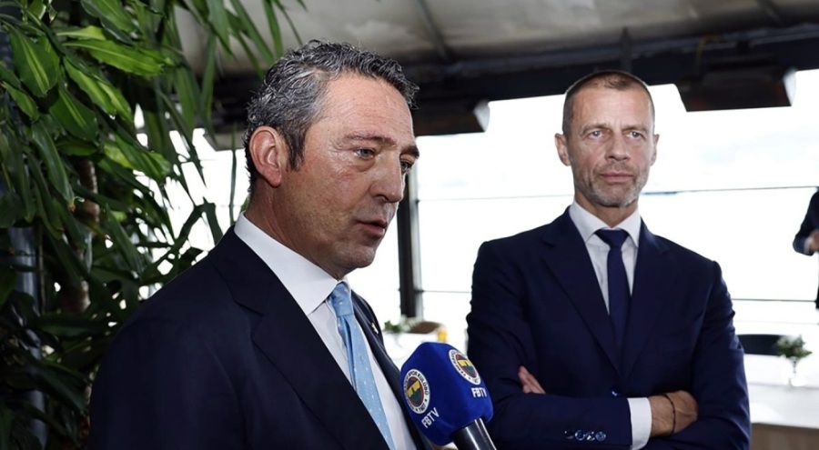 Ali Koç, UEFA Başkanı Ceferin'i ağırladı