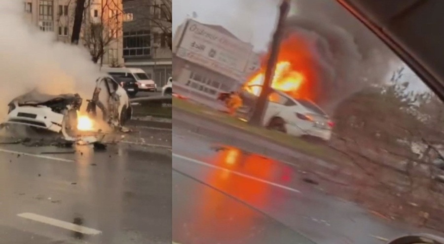Türkiye'de ilk ölümlü Tesla kazasında feci şekilde can verdi