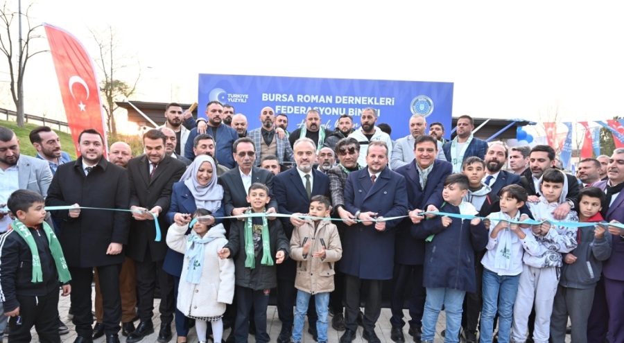 Bursa'da 'Roman Dernekleri Federasyonu hizmet binası' hizmete açıldı