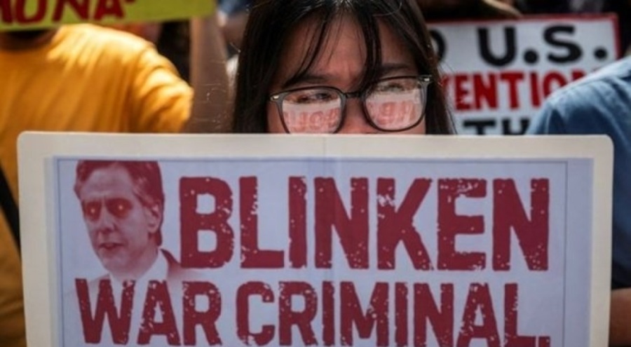 Antony Blinken'a Filipinler'de protesto: "Savaş suçlusu, hoş gelmedin"