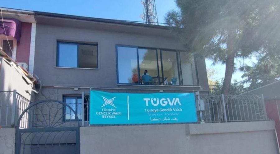 TÜGVA binasına astılar! Şüpheliler aranıyor