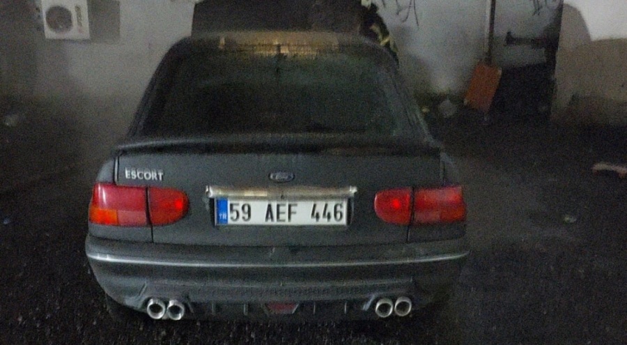 LPG'li araç alev alev yandı!