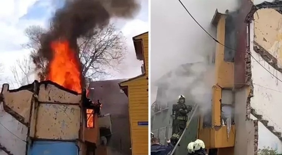 3 katlı binada yangın! 1 kişi yaşamını yitirdi