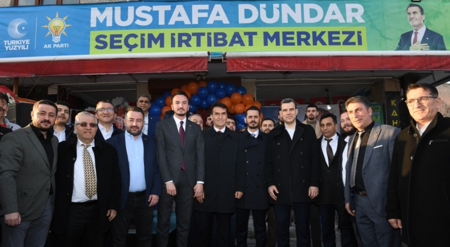 Bursa Osmangazi Belediye Başkanı Dündar, Çiftehavuzlar'da yeni seçim ofisini açtı