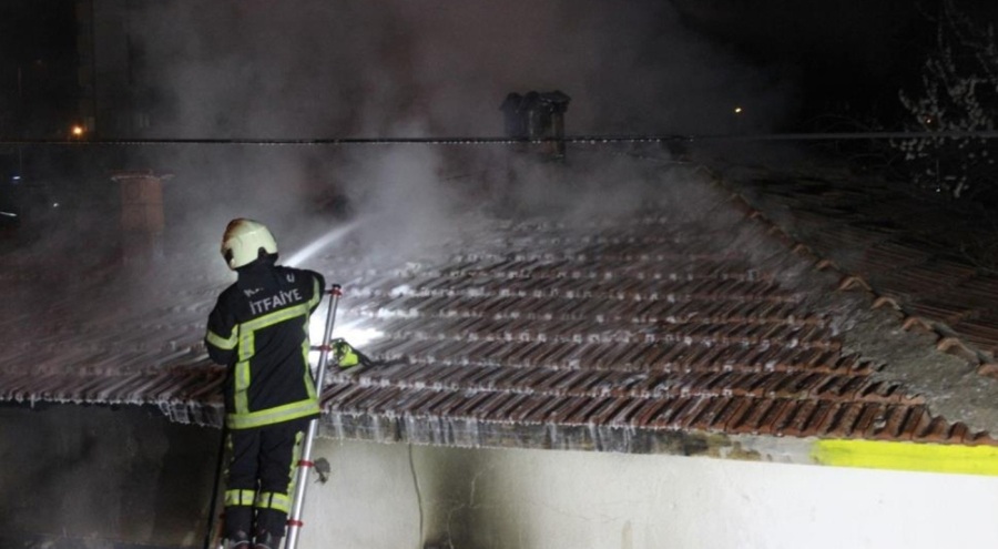 Kayseri'de müstakil evde yangın çıktı