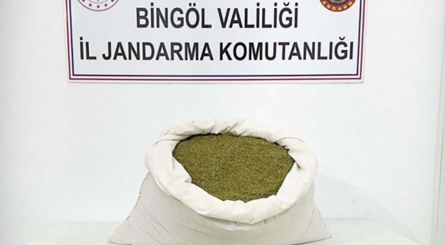 Bingöl'de 18 kilo 500 gram esrar bulundu