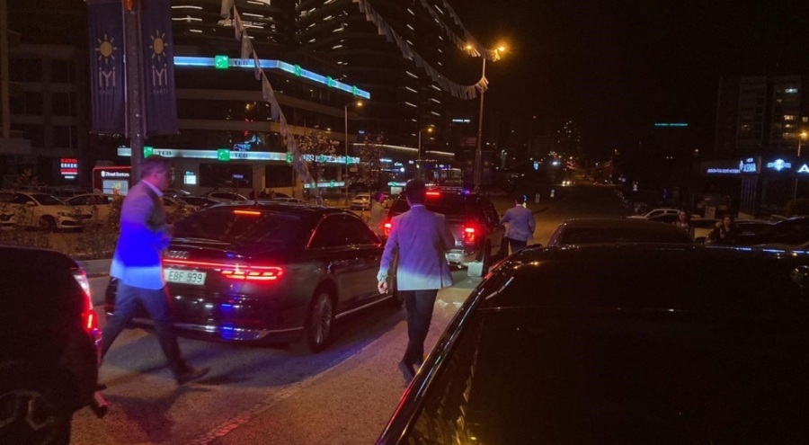 Akşener, seçim sonuçlarını takip ettiği parti genel merkezinden ayrıldı