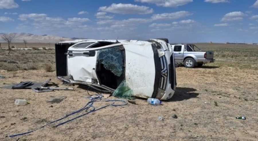 Konya'da pikap devrildi! Çok sayıda yaralı
