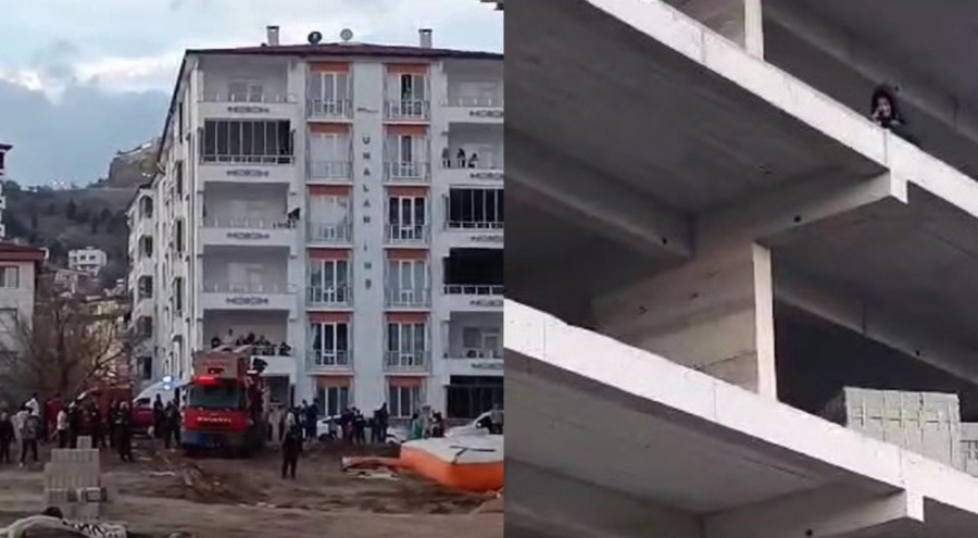 İnşaatın 5'inci katına çıkıp intihar girişiminde bulundu