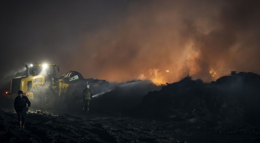 Ankara Hurdacılar Sitesi'ndeki yangın büyük ölçüde kontrol altında