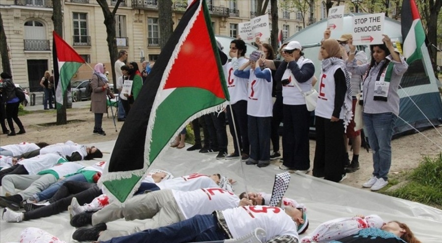Fransa'da Filistin destekçileri Gazze için açlık grevi başlattı