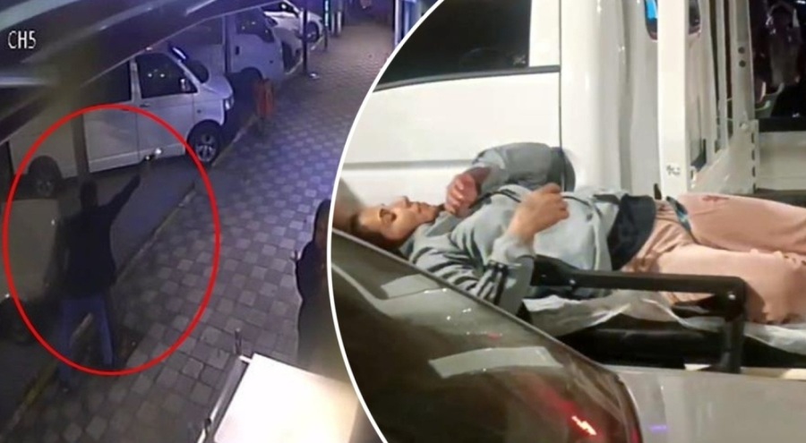 Kadınlar sözlü tartışmaya girdi, kocaları sokak ortasında çatıştı