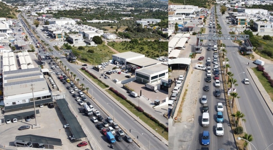 Bodrum'da bayram yoğunluğu!