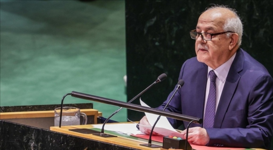 Filistin'in BM Daimi Temsilcisi Mansur, İsrail'in BM üyeliğini sorguladı