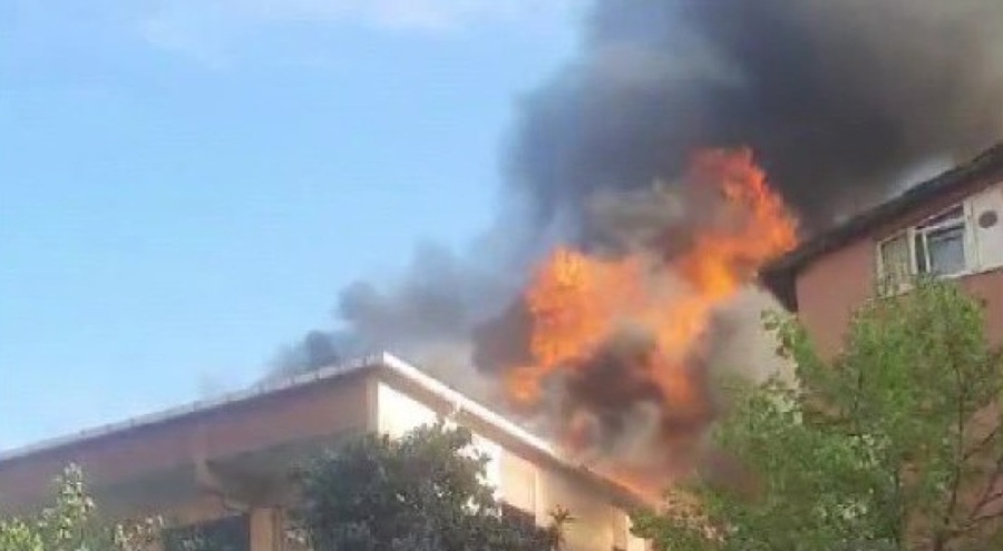 Yangından korkan yaşlı adam kalp krizinden öldü