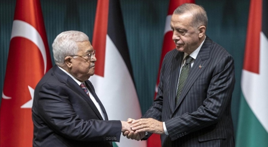 Cumhurbaşkanı Erdoğan, Mahmud Abbas ile görüştü