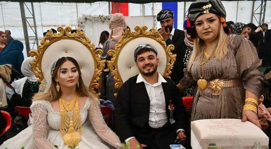 Goyan aşiretinin düğünü: Gelin ve damada 2 milyon liralık takı