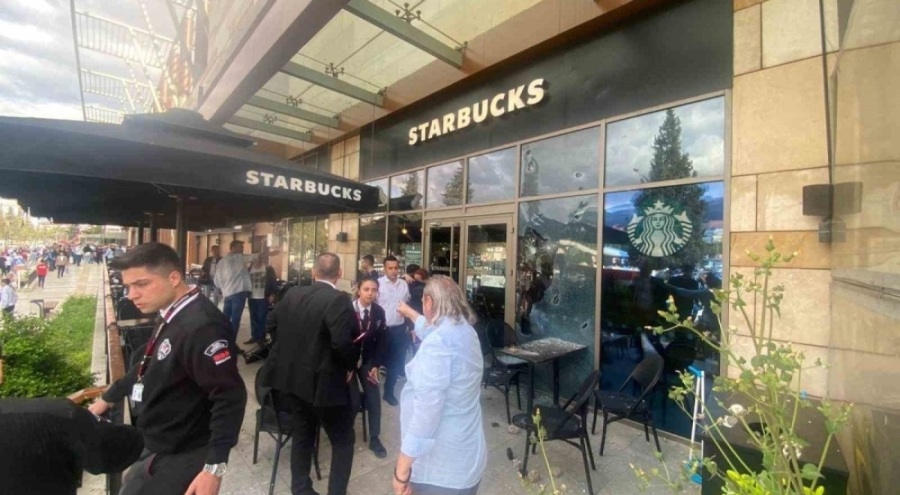 Kahramanmaraş'ta Starbucks'a saldırı