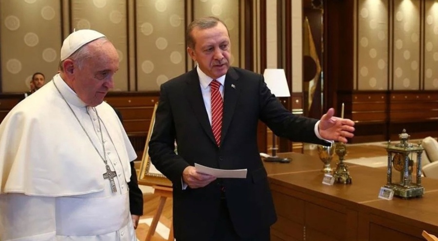 Papa'dan Cumhurbaşkanı Erdoğan'a teşekkür