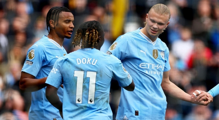 Manchester City, Luton Town'ı 5-1 yendi