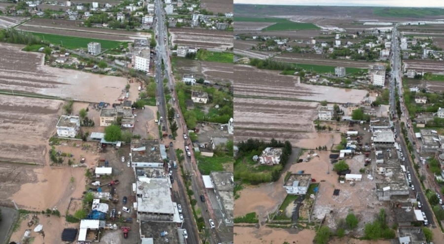 Diyarbakır'da sağanak yağış etkili oldu