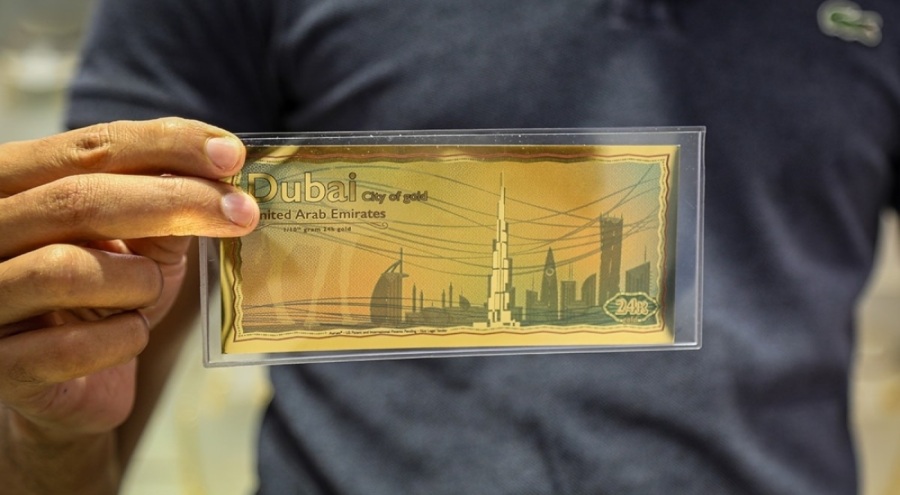 24 ayar altından banknot basıldı