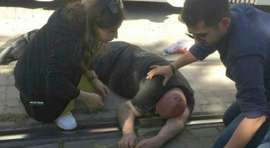 Tramvayın çarptığı polis memuru ağır yaralandı! Vatman gözaltına alındı