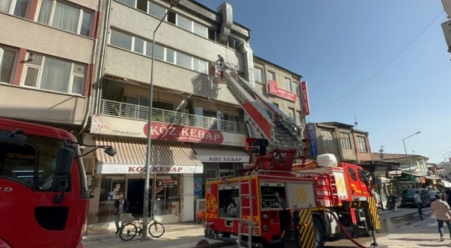 Havalandırma motoru yangın çıkardı